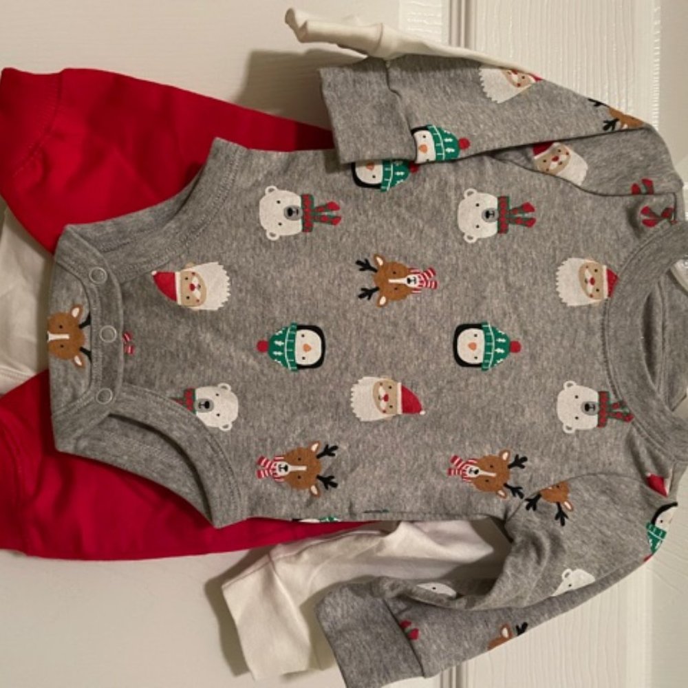 NWT Carter''s Christmas Baby Set for 3 mos - Picture 2 of 8